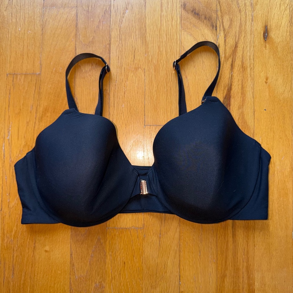 Soma Bodify Perfect Coverage Bra Black Front Closure Underwire 40D Classic